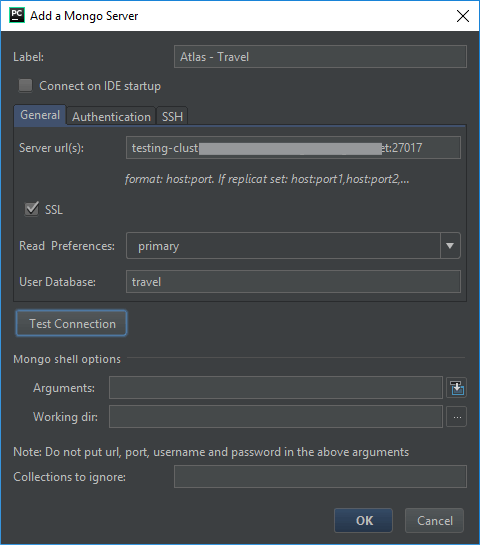 MongoDB Plugin - Atlas Connection